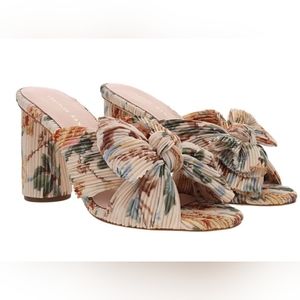 Loeffler Randall Floral Pleated Mules